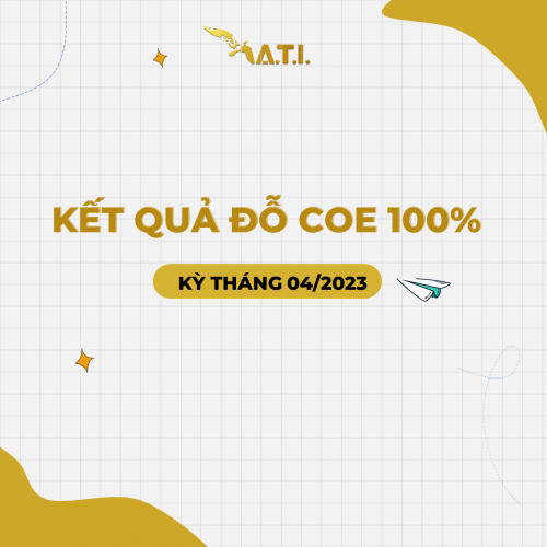 DU HỌC NHẬT BẢN: KẾT QUẢ ĐỖ COE 100% KỲ THÁNG 04/2023