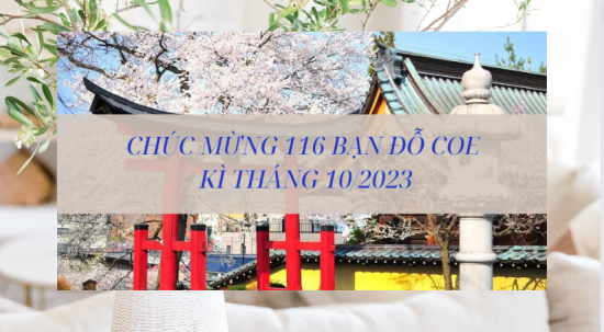 CÙNG ATI VIỆT NAM CHÚC MỪNG 116 DU HỌC SINH ĐỖ COE ĐẠT TỈ LỆ 100% KÌ THÁNG 10/2023